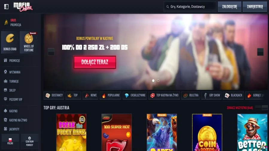 Mafia Casino odmiany blackjacka