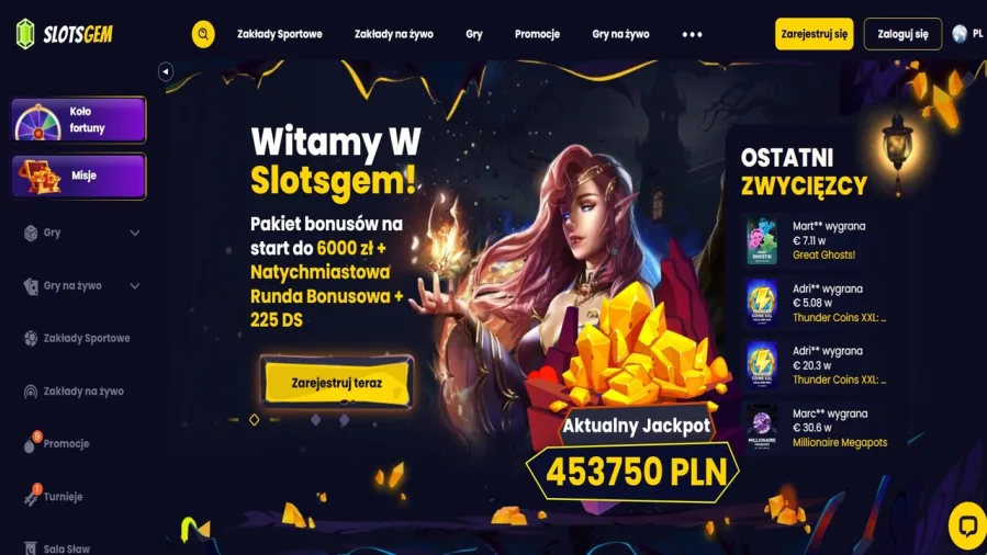 Slotsgem blackjack na żywo kasyno