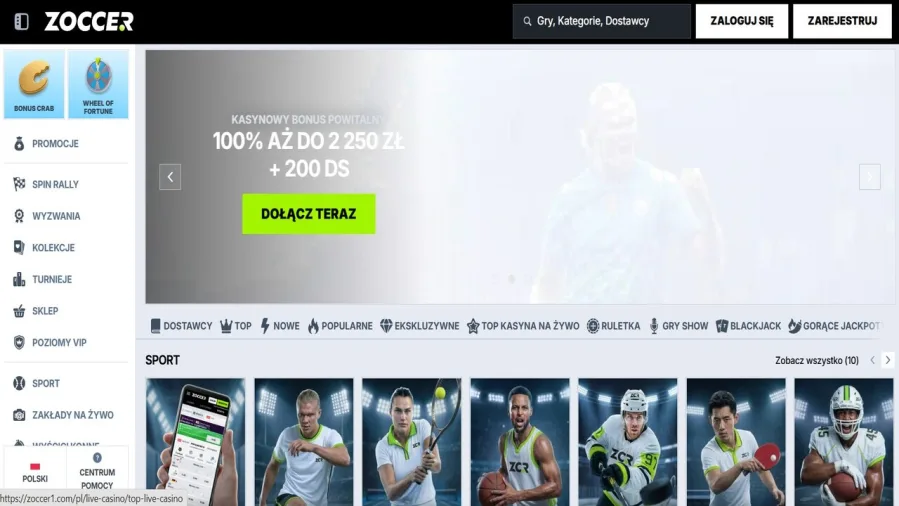 Zoccer blackjack na żywo kasyno